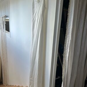 Meshki Ivory Satin Dress